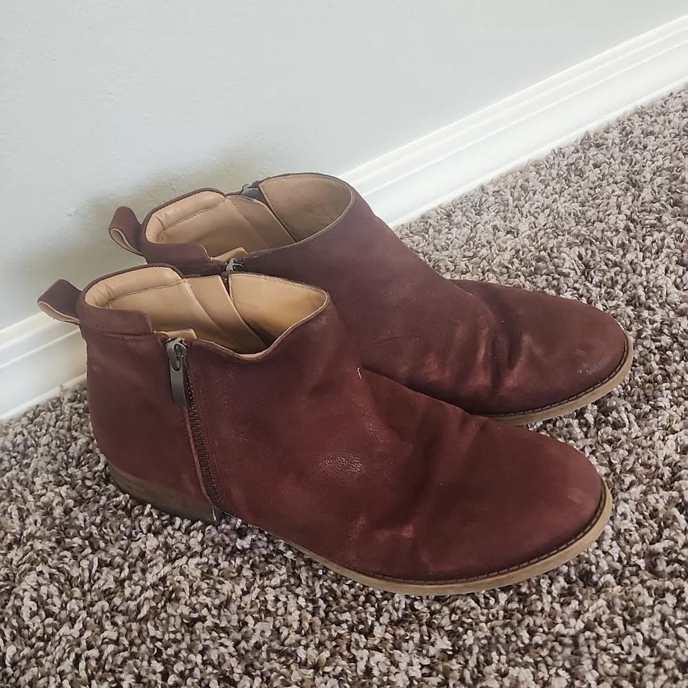 Franco sarto "Keegan" mahogany booties - Picture 2 of 4